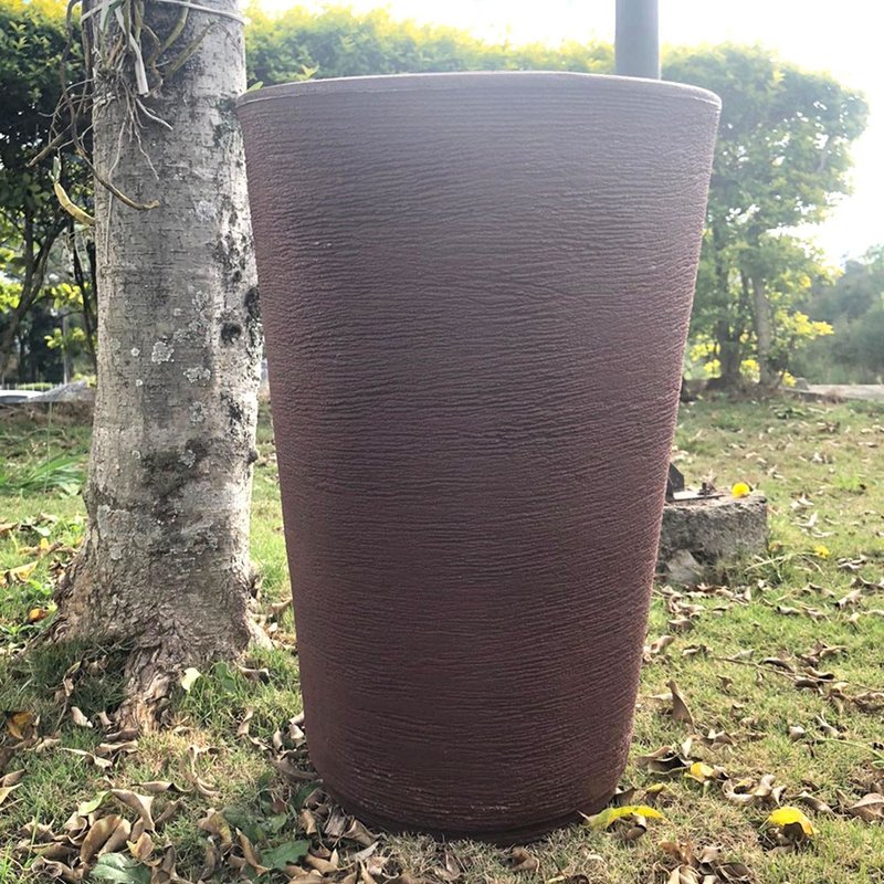 vaso coluna redonda cone bambu art bom cultivo marrom stone vaso 50cm