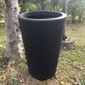 vaso coluna redonda cone bambu art bom cultivo preto vaso 50cm