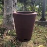 vaso coluna redonda cone bambu art bom cultivo marrom stone vaso 28cm