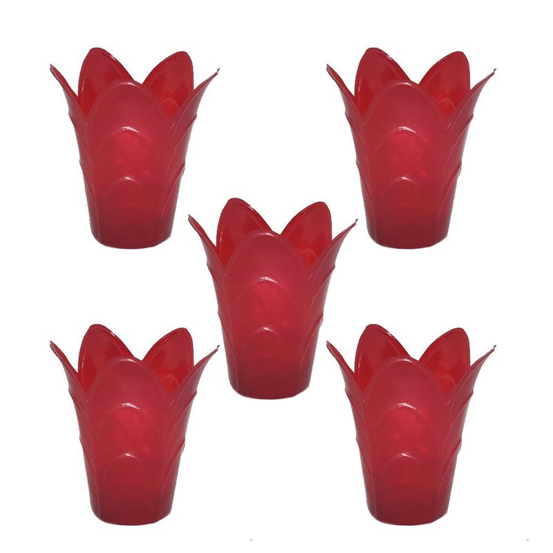 vaso tulipa m vaso cachepo vaso ecologico reciclado importadora bom cultivo vermelho