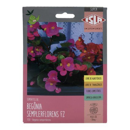 Sementes de Begonia Semperflorens F2 Super